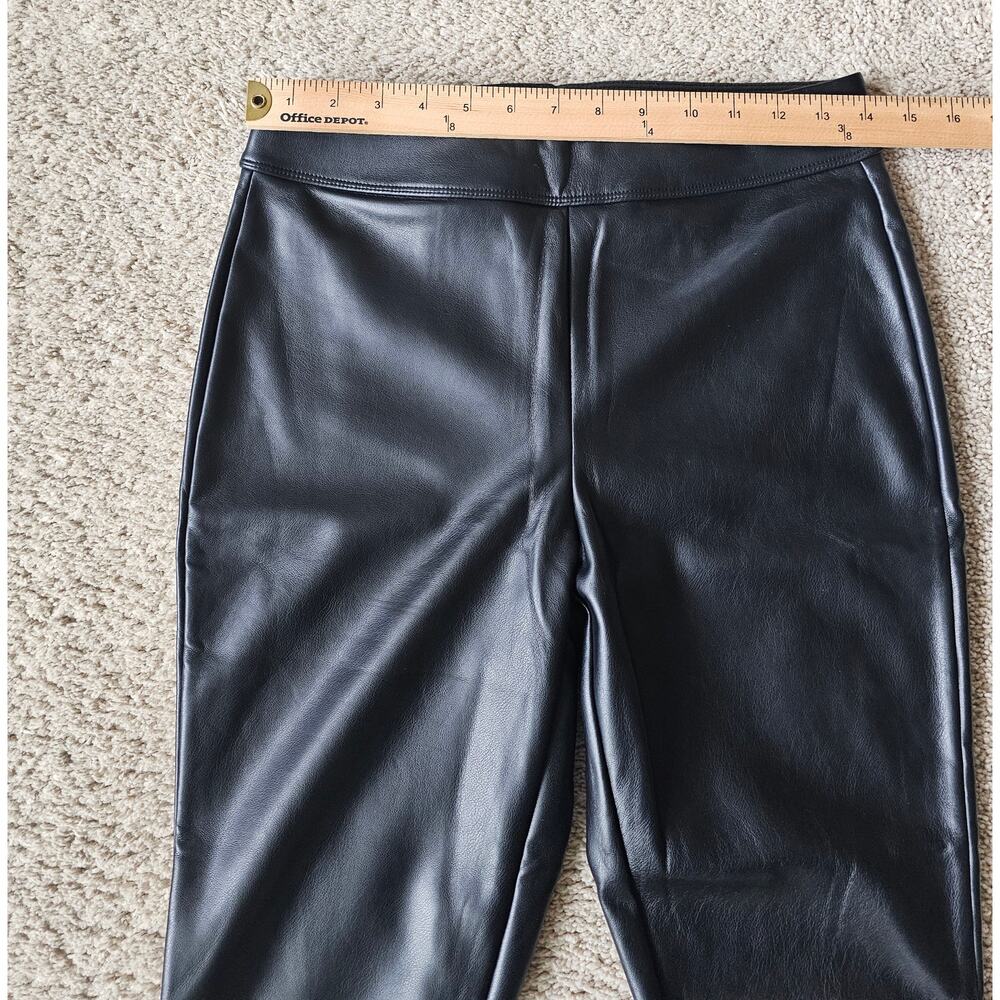 SO Leggings Womens High Rise Skinny Leg Pockets Medium 100% Polyester Pleather - Picture 6 of 6